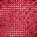 Mozaika szklano-kamienna w kolorze krwistego rubinu.